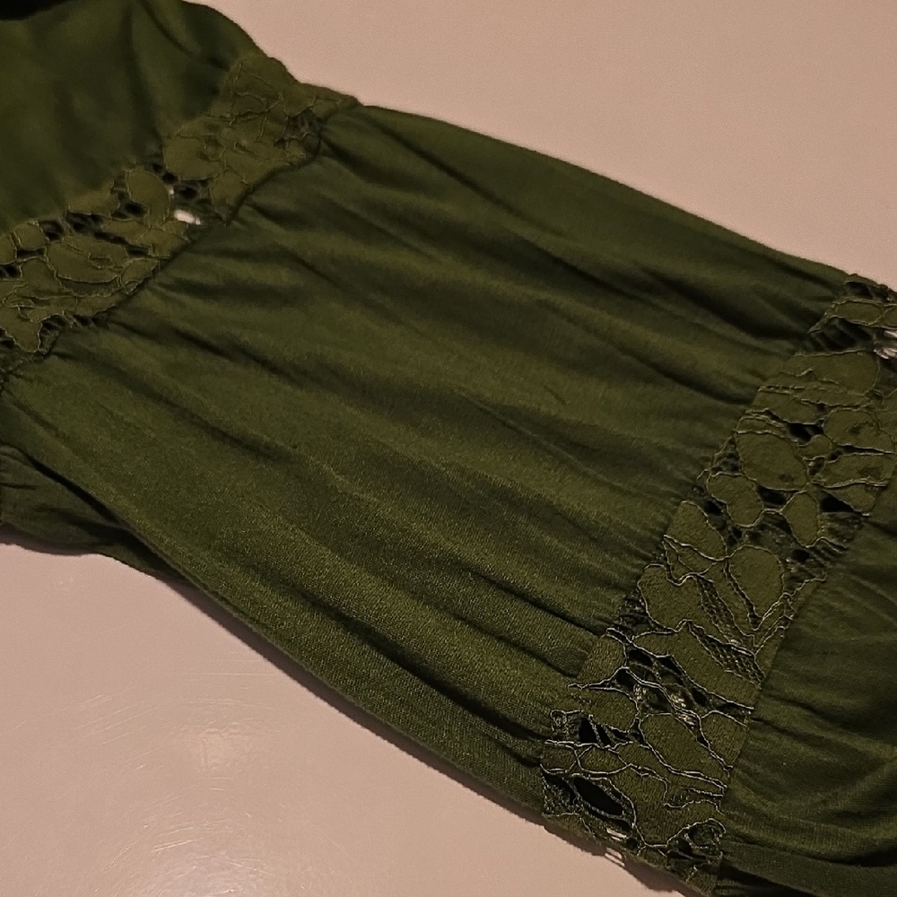 Carolyn Taylor Long Sleeve Green  Blouse L - Picture 6 of 6